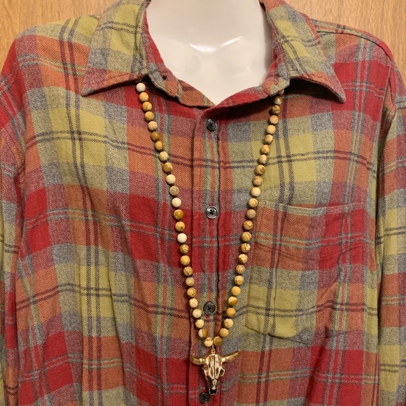 Old Navy Flannel Plaid Long Sleeves Blouse - Picture 2 of 5